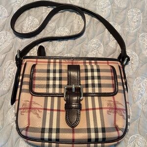 Burberry Beige and Black Crossbody Bag